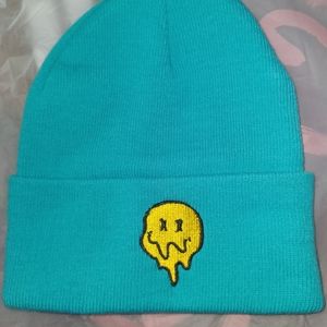 Bright Blue Romwe Style Beanie